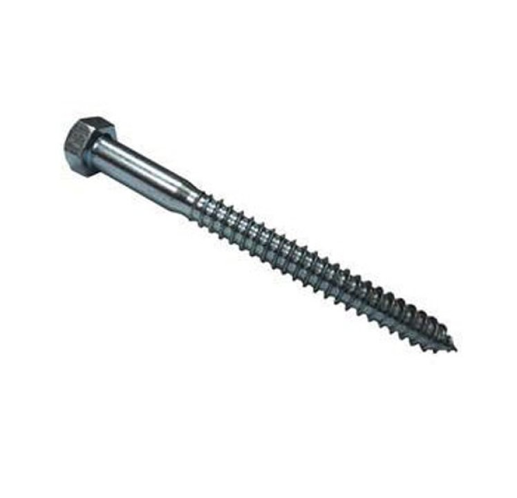 Mudge Fasteners 1/4 x 3-1/2" Hex Lag Screw Stainless Steel, 251025L0350SS