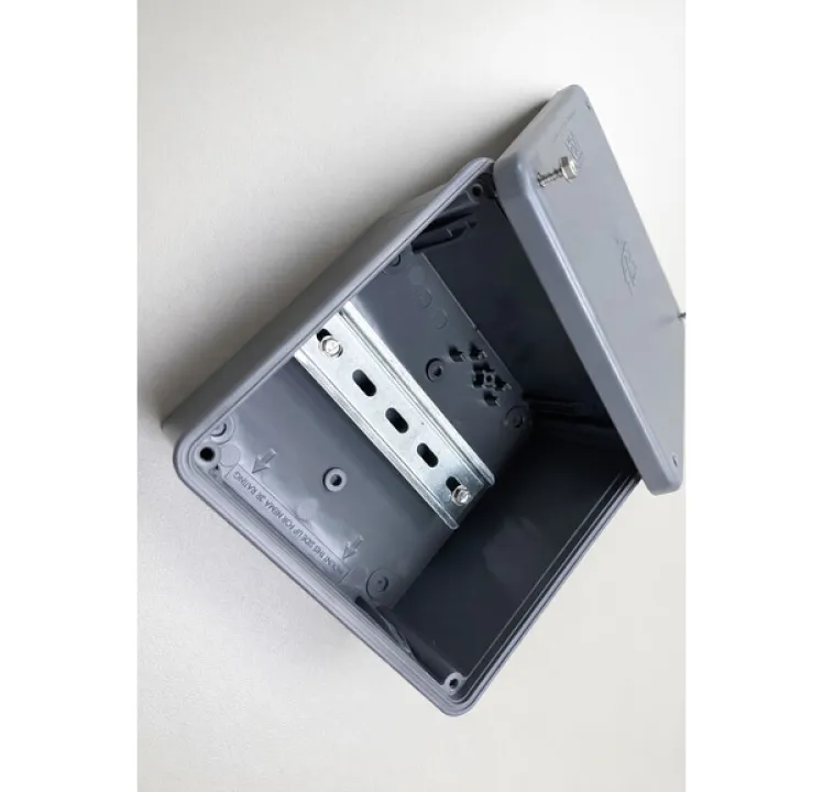 EZ Solar Mamba 663 Polycarbonate J-Box w/DIN Rail, JB-M.663.DR