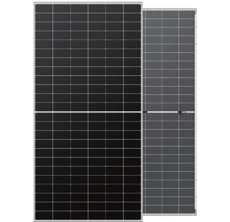 Goldi America 590W 144 Half-Cell 1500V N-Type Silver Bifacial Solar Panel, GAD72T-590WT