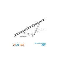 Unirac Ground Fixed Tilt Diagonal Brace Assembly 30deg Shared Rail, 404032