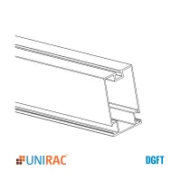 Unirac Ground Fixed Tilt Rail 246" Mill, 411246M