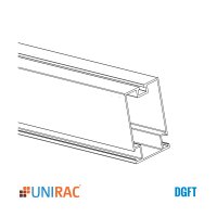 Unirac Ground Fixed Tilt Rail 246" Mill, 411246M