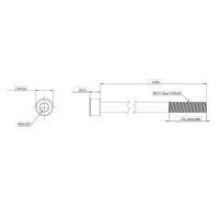 Unirac MetalX M8x75 Cap Hex Bolt, ES10893