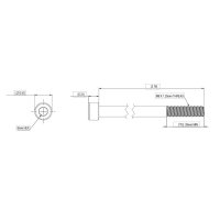 Unirac MetalX M8x70 Cap Hex Bolt, ES10892