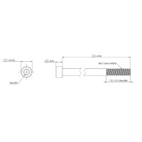 Unirac MetalX M8x60 Cap Hex Bolt, ES10890