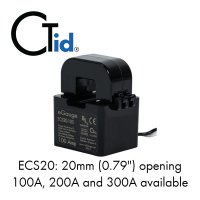 eGauge Systems Revenue Grade Split-Core CT w/CTID - 20mm 200A, ECS20-R 20MM 200A