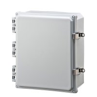 eGauge Systems 12"x10"x6" Polycarbonate Hinged Enclosure w/DIN Rails, INT12X10X6