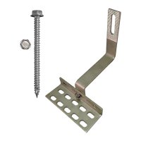 QuickBOLT Adjustable Curved Tile Roof Hook w/Screws , 17572