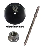 QuickBOLT Low Profile QB1 w/3" Microflashing & Hardware, 17666NT