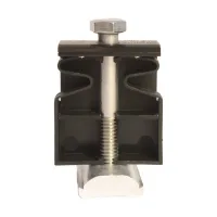 Roof Tech 50/50 Clamp 30mm-40mm - Black, RT-RAIL-5050CB