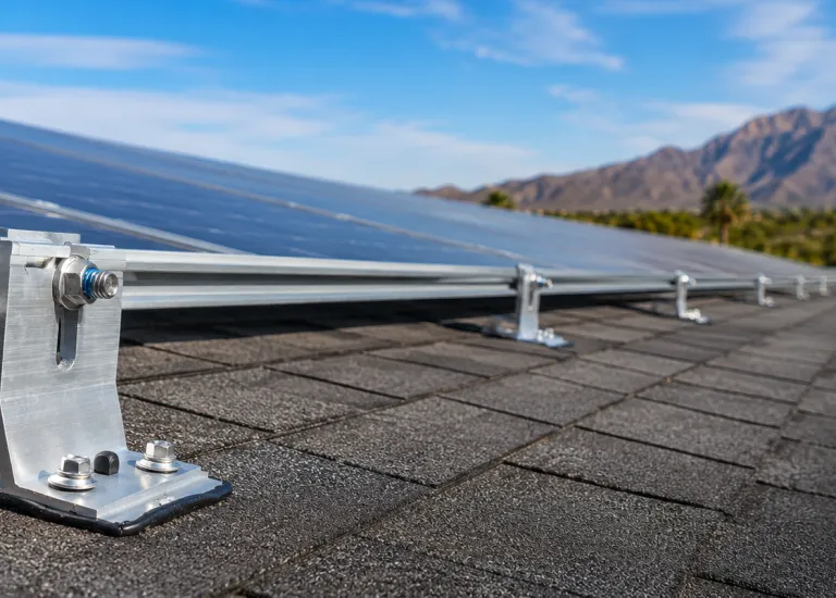 solar roof mounts and solar panel