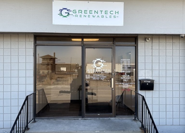 Greentech Renewables Kansas City building exterior.