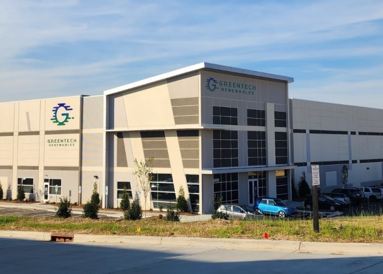 Greentech Renewables Raleigh exterior. 