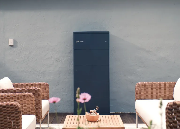 Lunar Energy product on wall