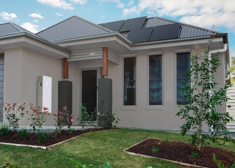 Home with Tesla Battery 