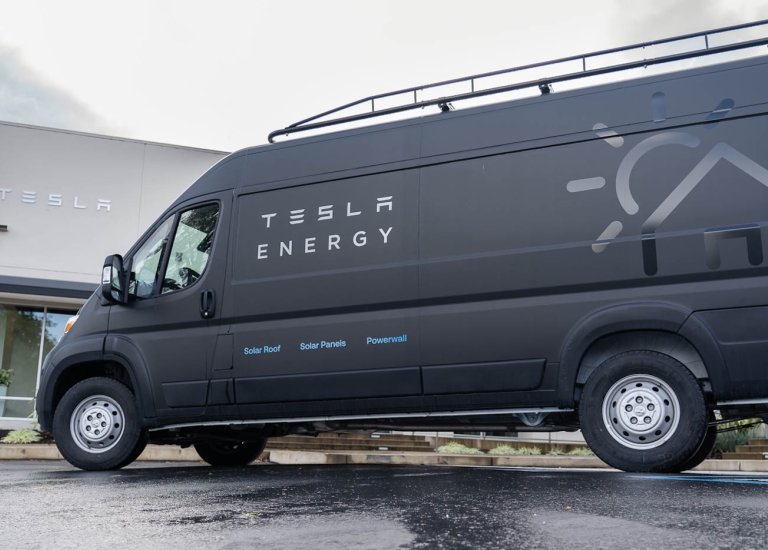 Tesla mobile training van