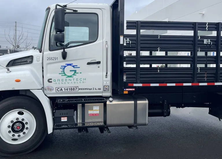 Greentech Renewables delivery truck.
