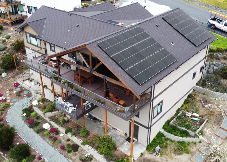 Silfab Solar NTC technology panel residential installation. 