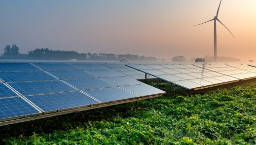 Commercial solar installation
