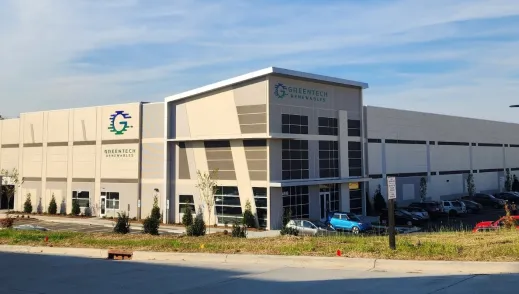 Greentech Renewables Raleigh exterior. 