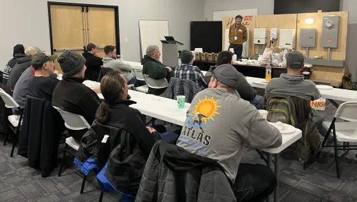SolarEdge installer training at Greentech Renewables.