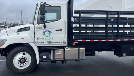 Greentech Renewables delivery truck.