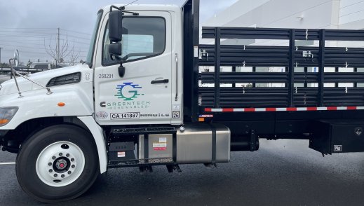 Greentech Renewables delivery truck.