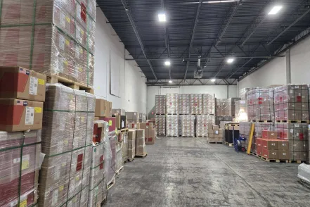 Greentech Renewables warehouses for material logistics support.