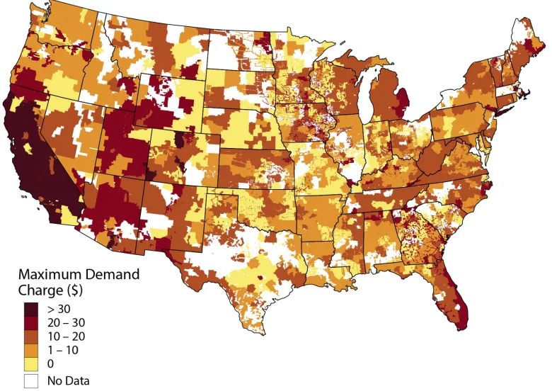 Greentech Renewables NREL 2017 Demand Response Map