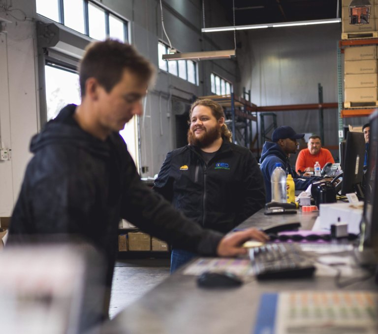 Counter at a Greentech Renewables location