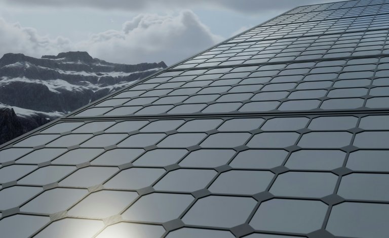 Snowy Solar Panels in Maine
