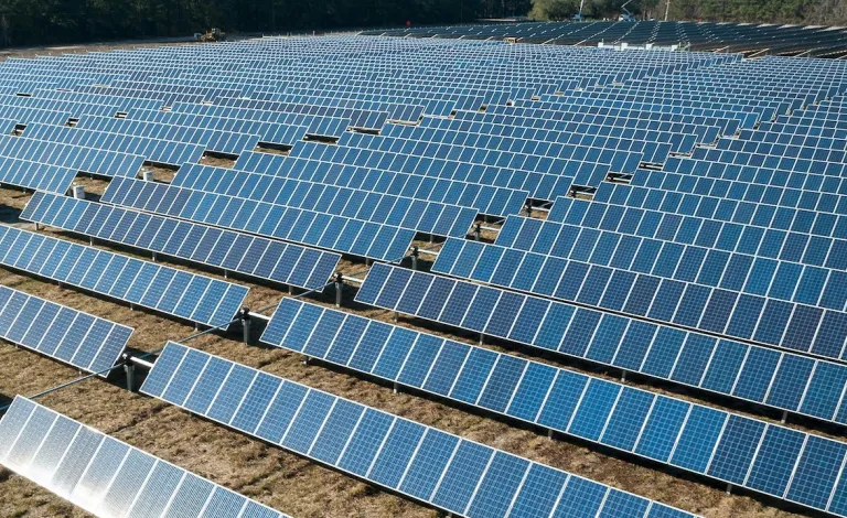 Solar field in North Carolina 