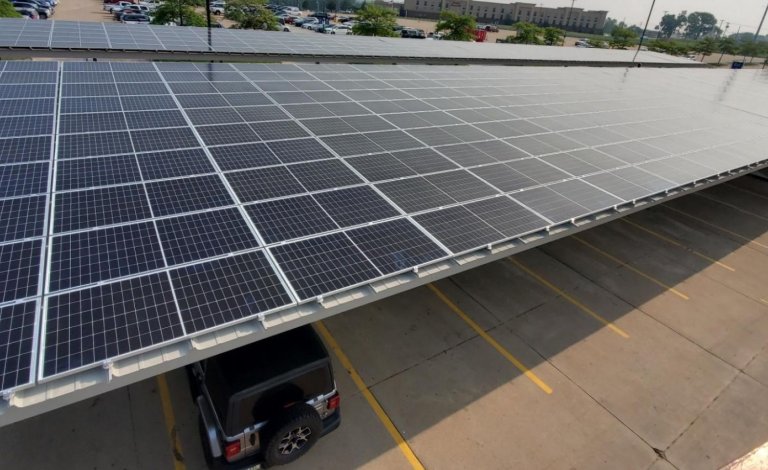Quad City Airport Solar Carport