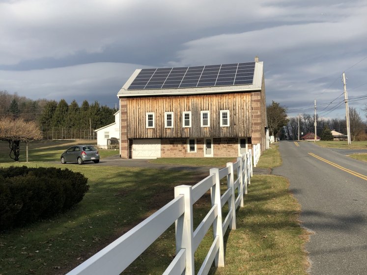 Solar added to the barn in Birdsboro, PA