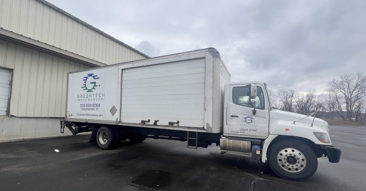 Greentech Renewables Wallingford delivery truck.