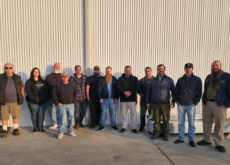 Greentech Renewables Bakersfield team photo.