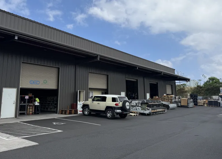 Greentech Renewables Kona building exterior.