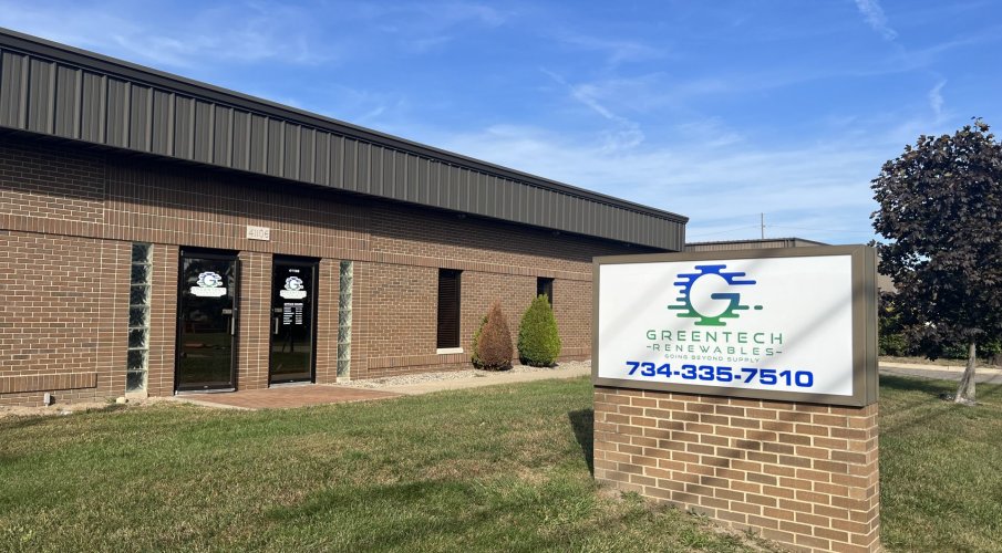 greentech, renewables, detroit, warehouse