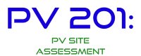 PV 201: PV Site Assessment Image