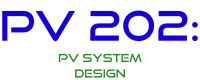 PV 202: PV System Design Image