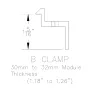 Unirac SolarMount End Clamp 30-32mm Aluminum Dark, 302021D