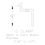Unirac SolarMount End Clamp 38-40mm Aluminum Clear, 302023C