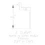 Unirac SolarMount End Clamp 50-51mm Aluminum Dark, 3020024D