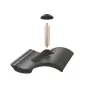 Pegasus Solar S-Tile Flashing w/ Post & EPDM Boot, GA Black, PSTR-FSB0