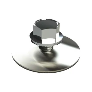 Unirac Aluminum Standoff and 3/8" Bolt w/EPDM Washer, 330007M
