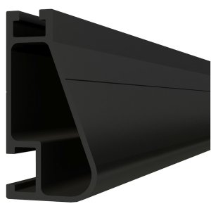 IronRidge XR100 17ft Anodized Rail Black, XR-100-204B