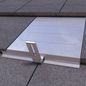 IronRidge QM Replacement Flat-Tile Flashing for Tile Hooks Mill, QMC-TRF-F-A-12