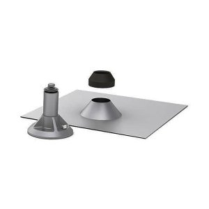 IronRidge QBase Composition Mount, 3.25" Post, 12" x 12", Mill, QMNC-A-12