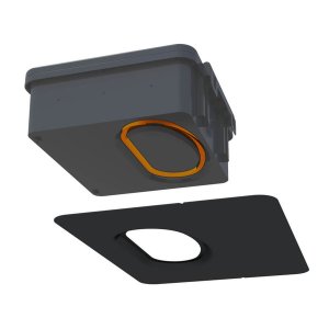 IronRidge QM Roof Mounted JayBox Black, QM-JBX-RF02-B1