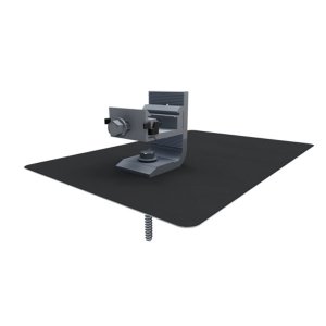 IronRidge QM ClickFit L-Foot w/Clicker - Mill, QM-CF-LFT-01-M1